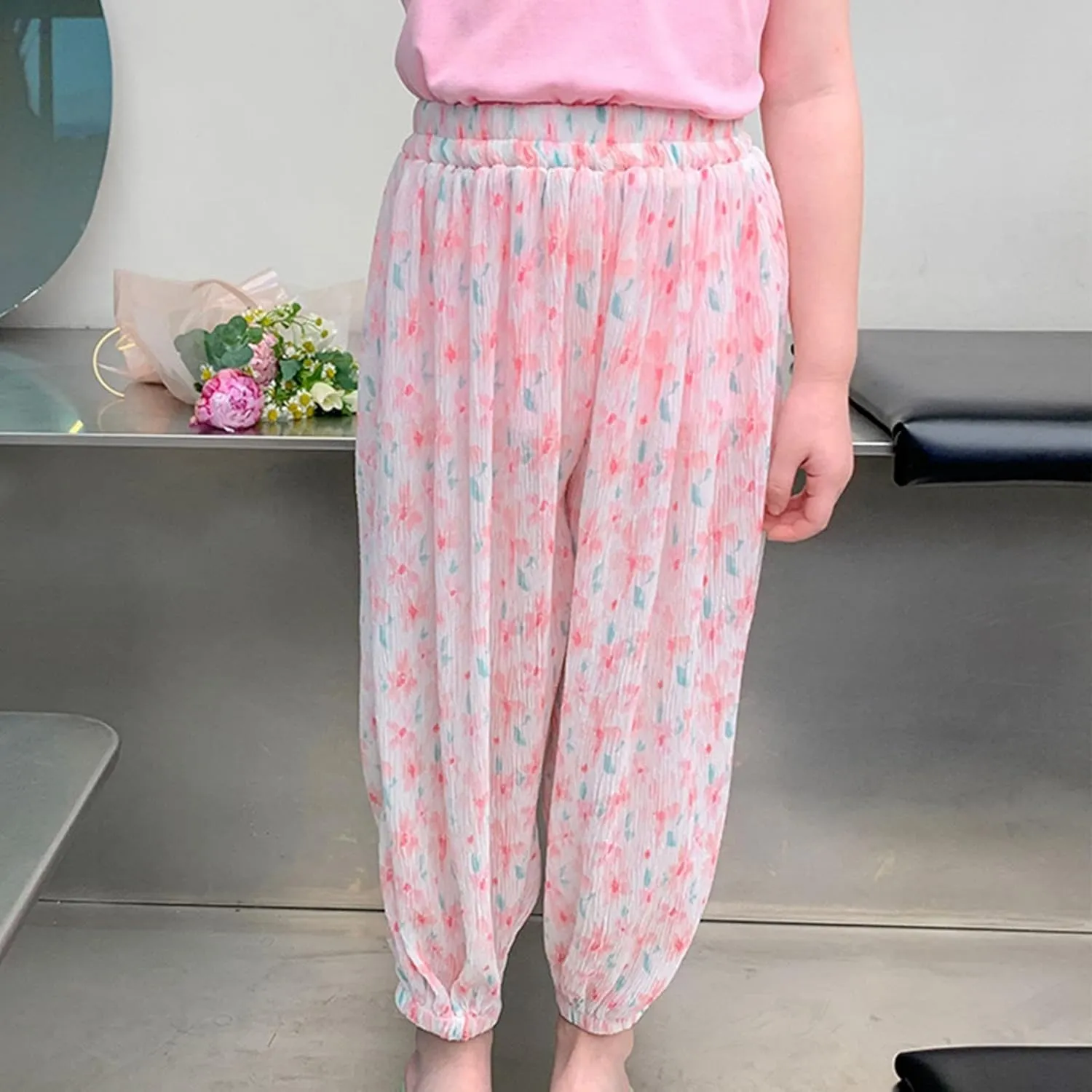Toddler Baby Girls Tie Dye Pants Elastic Waist Casual Trousers Pants Basic Harem Pants Infant Long Bloomers