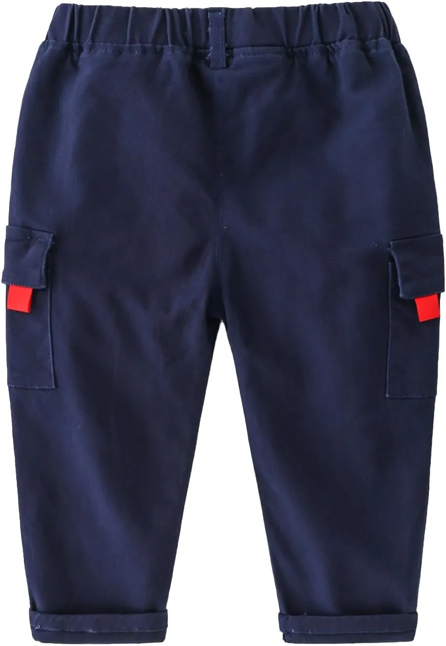 Toddler Boys Cargo Joggers Elastic Waist Aesthetic Trousers Kids Casual Baggy Pants Multiple Pockets Comfy Streetwear