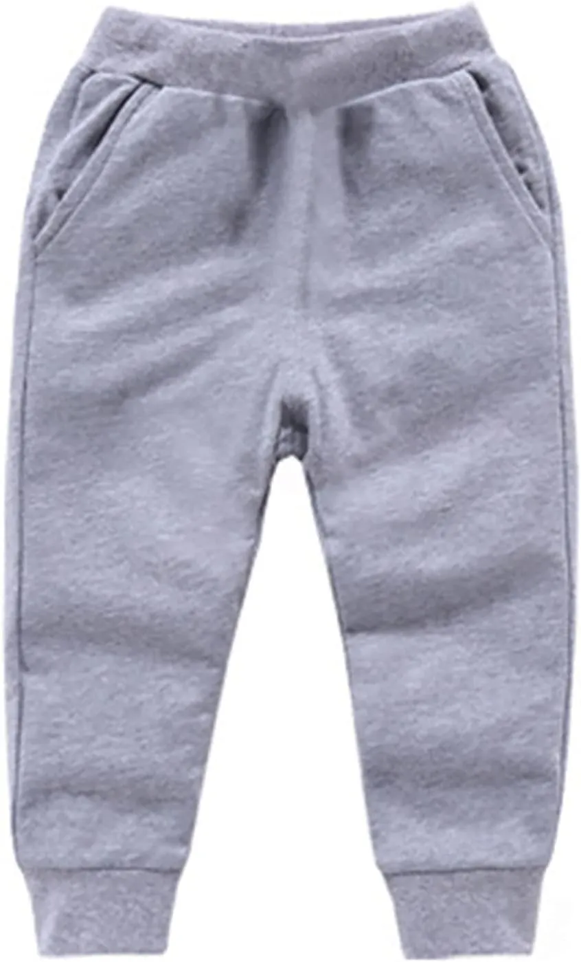 Toddler Boys Girls Sweatpants Baby Active Jogger Pants High Elastic Waist Pull On Trousers Sport Pants for Girls