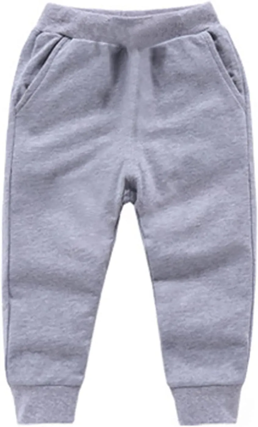 Toddler Boys Girls Sweatpants Baby Active Jogger Pants High Elastic Waist Pull On Trousers Sport Pants for Girls