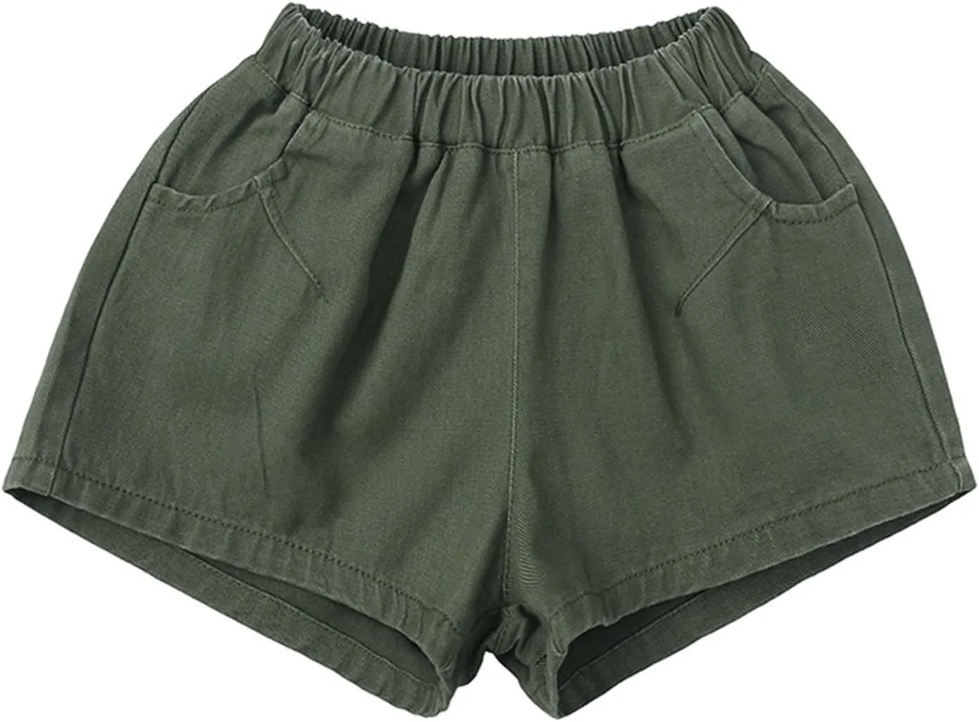 Toddler Boys Shorts French Terry Girls Cotton Shorts with Drawstring Casual Elastic Waist Pants Summer Clothes