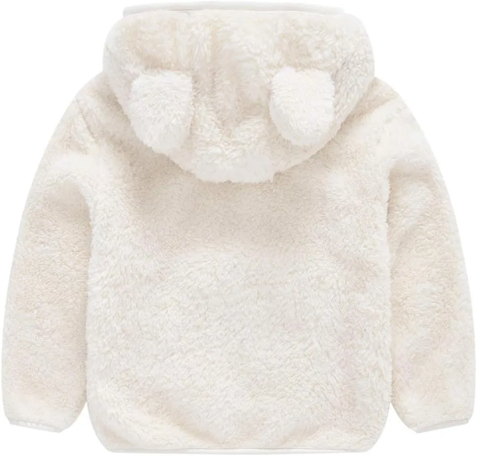 Toddler Kids Winter Warm Jacket Down Puffer Coat Thick Hooded Outwear Children's Coral Velvet Coat