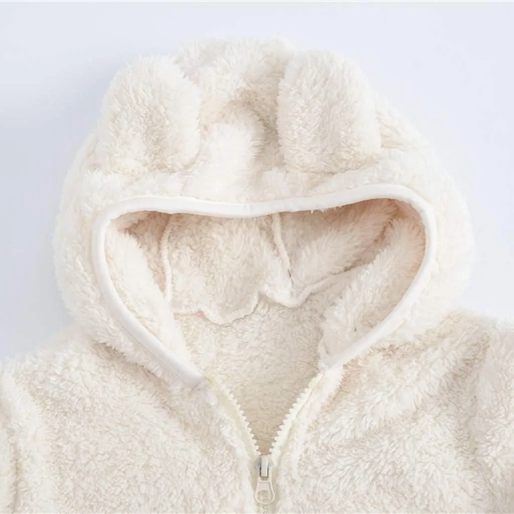 Toddler Kids Winter Warm Jacket Down Puffer Coat Thick Hooded Outwear Children's Coral Velvet Coat
