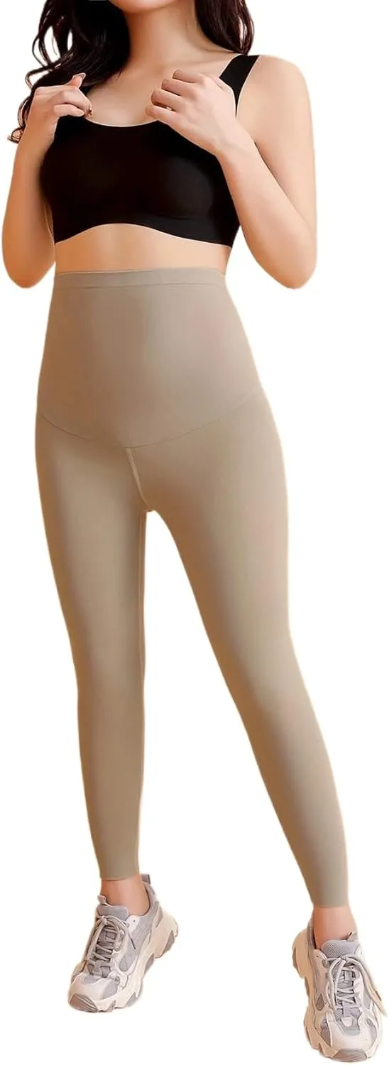 Tooluck High-Waist Tummy Control Compression Leggings, Nude, Seamless Athletic Workout Yoga Pants