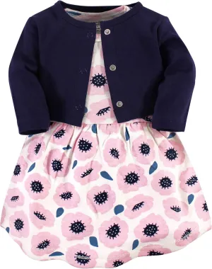 Touched by Nature Baby Girl Organic Cotton Dress and Cardigan