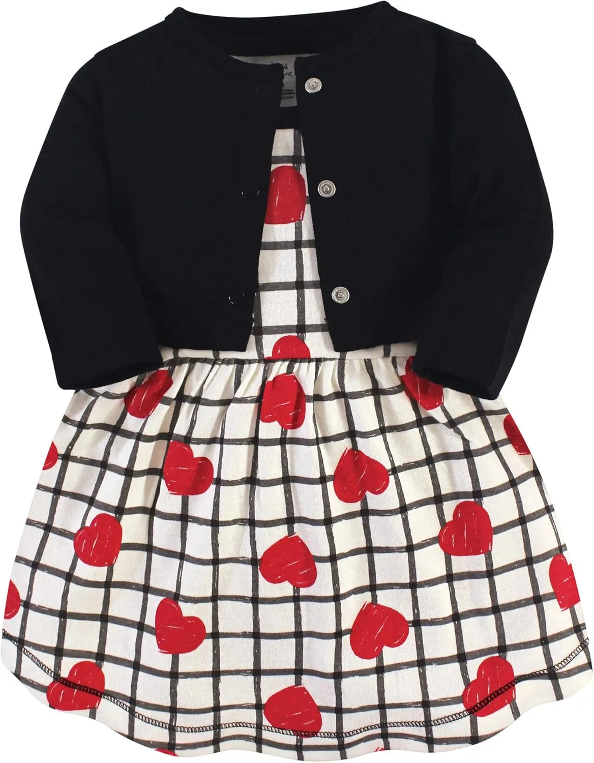 Touched by Nature Baby Girl Organic Cotton Dress and Cardigan