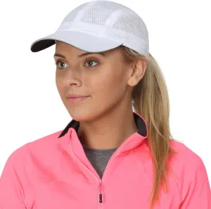TrailHeads Women's Race Day Performance Running Cap, Lightweight & Quick Drying Mesh Sports Hat with Reflective Trim