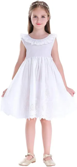 Vintage Floral Party Girl's Dress
