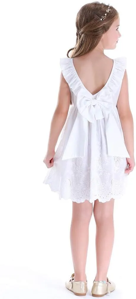 Vintage Floral Party Girl's Dress