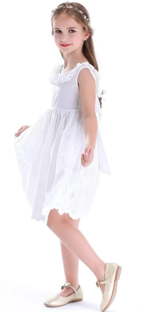 Vintage Floral Party Girl's Dress