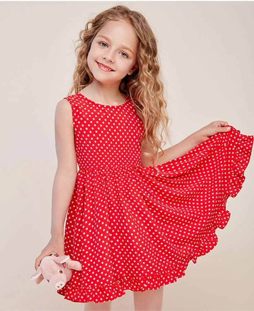 Vintage Floral Party Girl's Dress