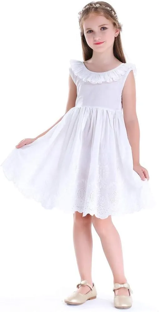 Vintage Floral Party Girl's Dress