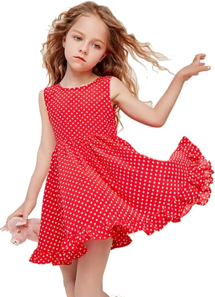Vintage Floral Party Girl's Dress
