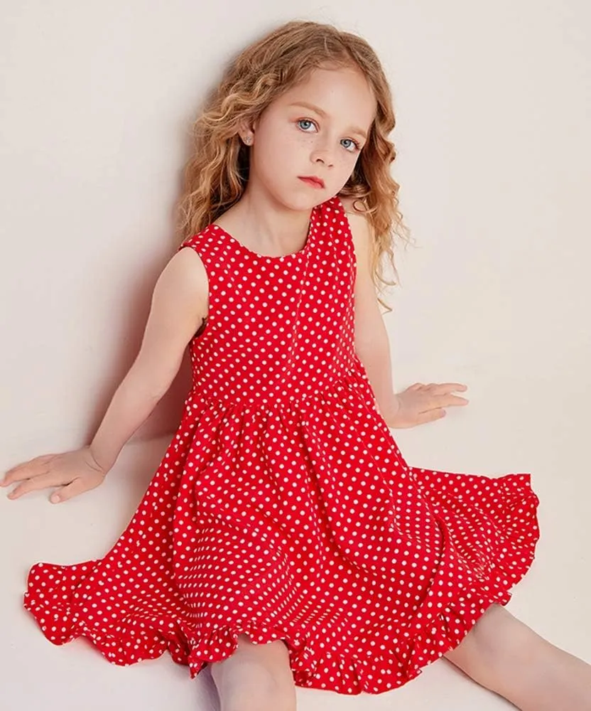 Vintage Floral Party Girl's Dress