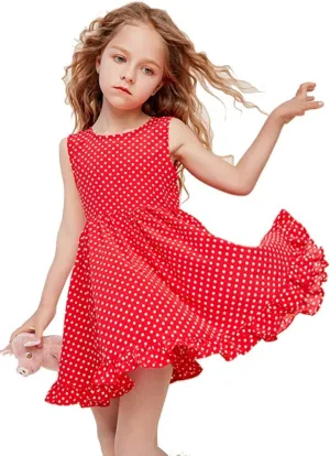 Vintage Floral Party Girl's Dress