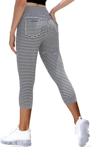 VOOVEEYA Curvy Womens Leggings, High Waisted Yoga Pants with Back Pockets, Tummy Control - Buttery Soft - Stretchy