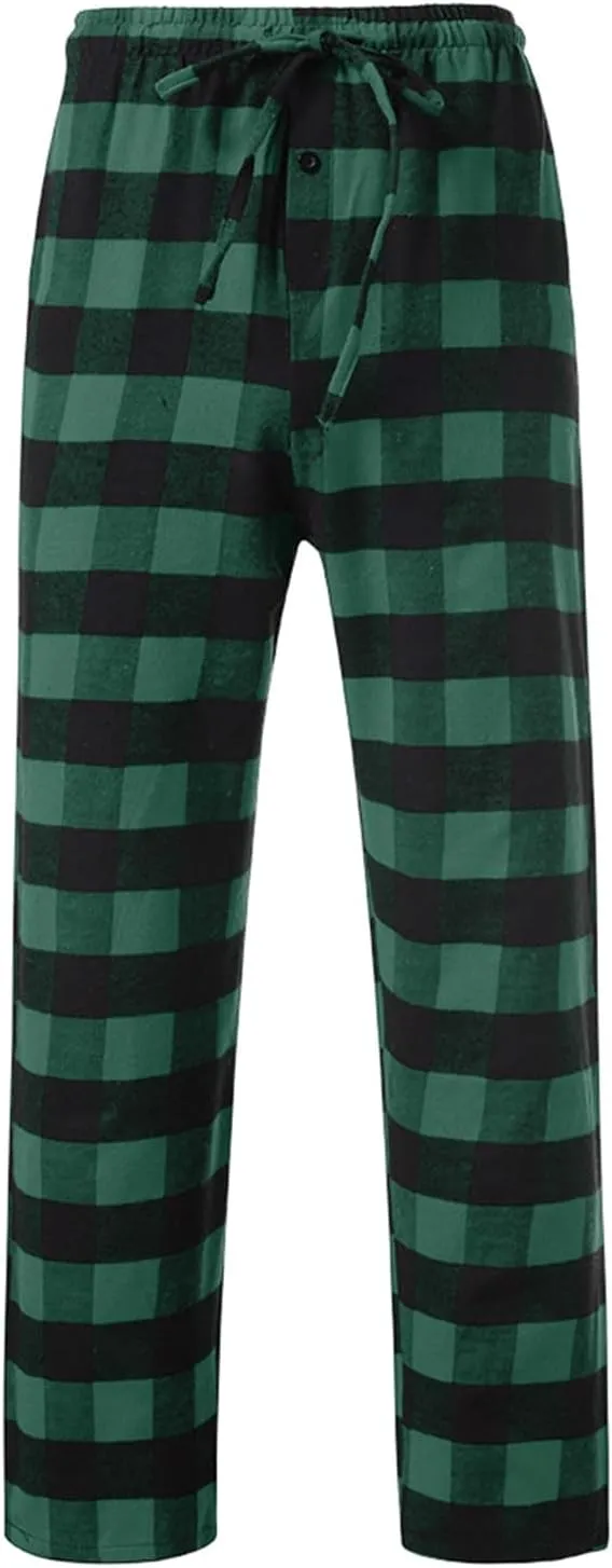 Women Buffalo Plaid Pajama Pants Funny Holiday Elastic Waist Relaxed Fit Soft Sleep Lounge Pjs Bottoms