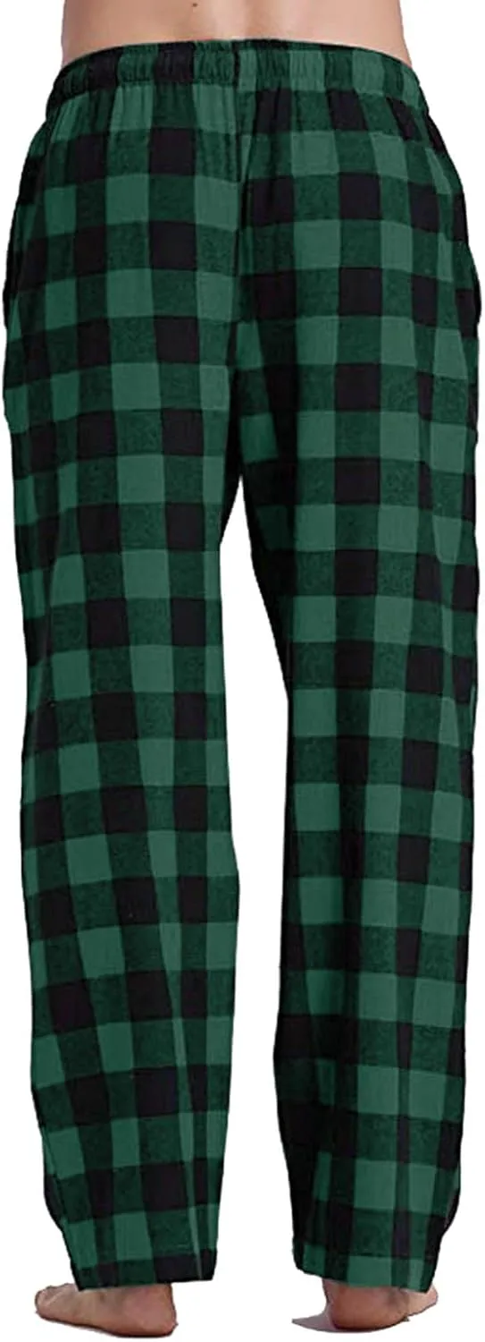Women Buffalo Plaid Pajama Pants Funny Holiday Elastic Waist Relaxed Fit Soft Sleep Lounge Pjs Bottoms