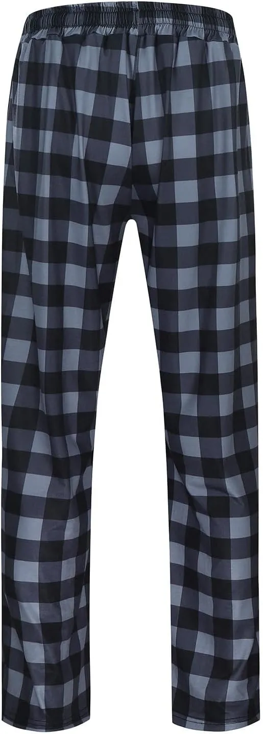 Women Buffalo Plaid Pajama Pants Xmas Print Wide Leg Casual Comfy Loose Stretchy Palazzo Pajama Pants