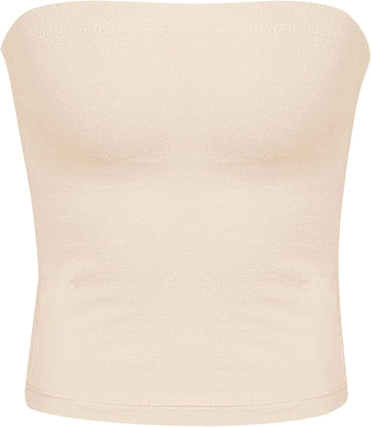 Women Strapless Tube Top Sexy Sleeveless Backless Bandeau Shirts Y2K Going Out Crop Tops Summer Outfits 2025