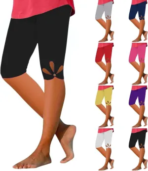 Womens Capris for Summer Dressy Cropped High Waist Yoga Pants Comfy Stretchy Leggings 2025 Workout Compression Pants