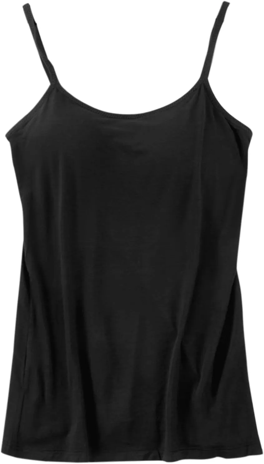 Women's Cotton Camisole Shelf Bra Spaghetti Straps Tank Top Adjustable Spaghetti Strap Cami Tank Summer Undershirts