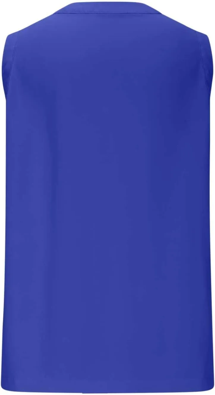 Womens Cute Pleated Tank Top Sleeveless Shirts Flowy Lace-Up V Neck Summer Tops Loose Fit Business Casual Outfits