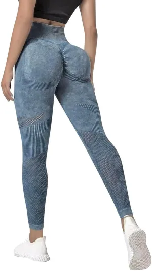 Womens Highwaisted Yoga Pants Buttlifting Soft Cozy Running Stretch Yoga Leggings