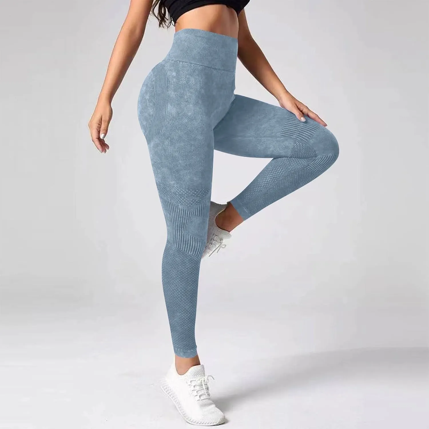 Womens Highwaisted Yoga Pants Buttlifting Soft Cozy Running Stretch Yoga Leggings