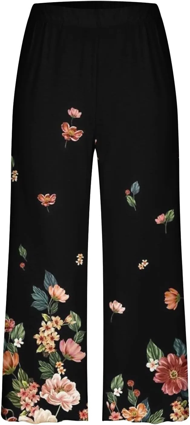 Womens Pajamas Comfy Soft 2 Piece Lounge Sets Nightshirt Capri Pants Pjs Loungewear Matching Outfits Sleepwear