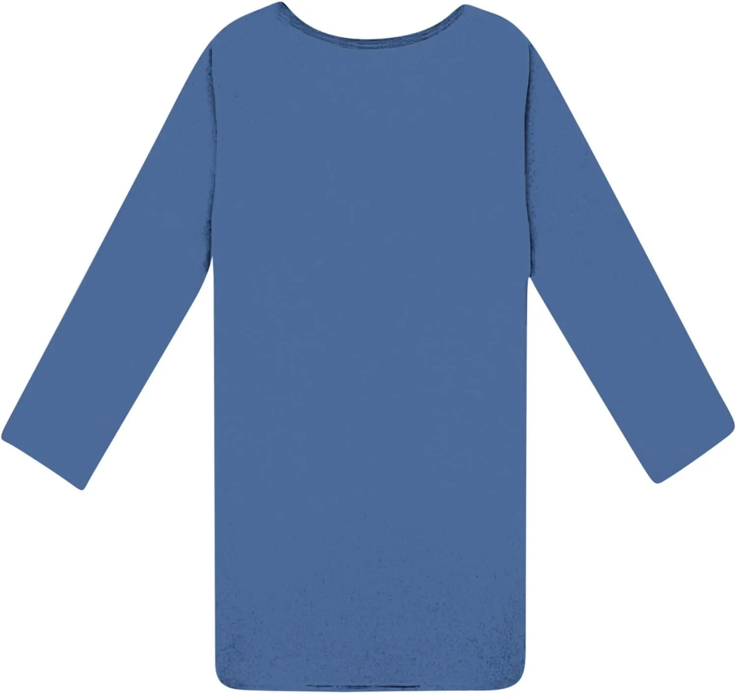Womens Round Neck Long Sleeve Mini Dress Casual Loose Fit Shift Dress Nightgown Soft Sleep Dress Plus Size Sleepwear