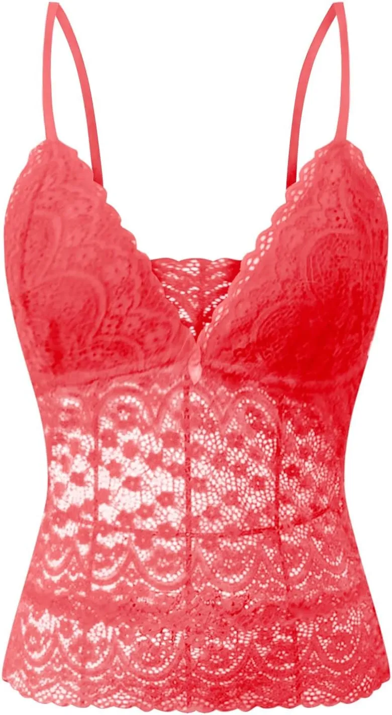Women's Sexy Babydoll Lace Chemise Push Up One Piece Underwear Set Suspenders Sleepwear Nightwear Nighty