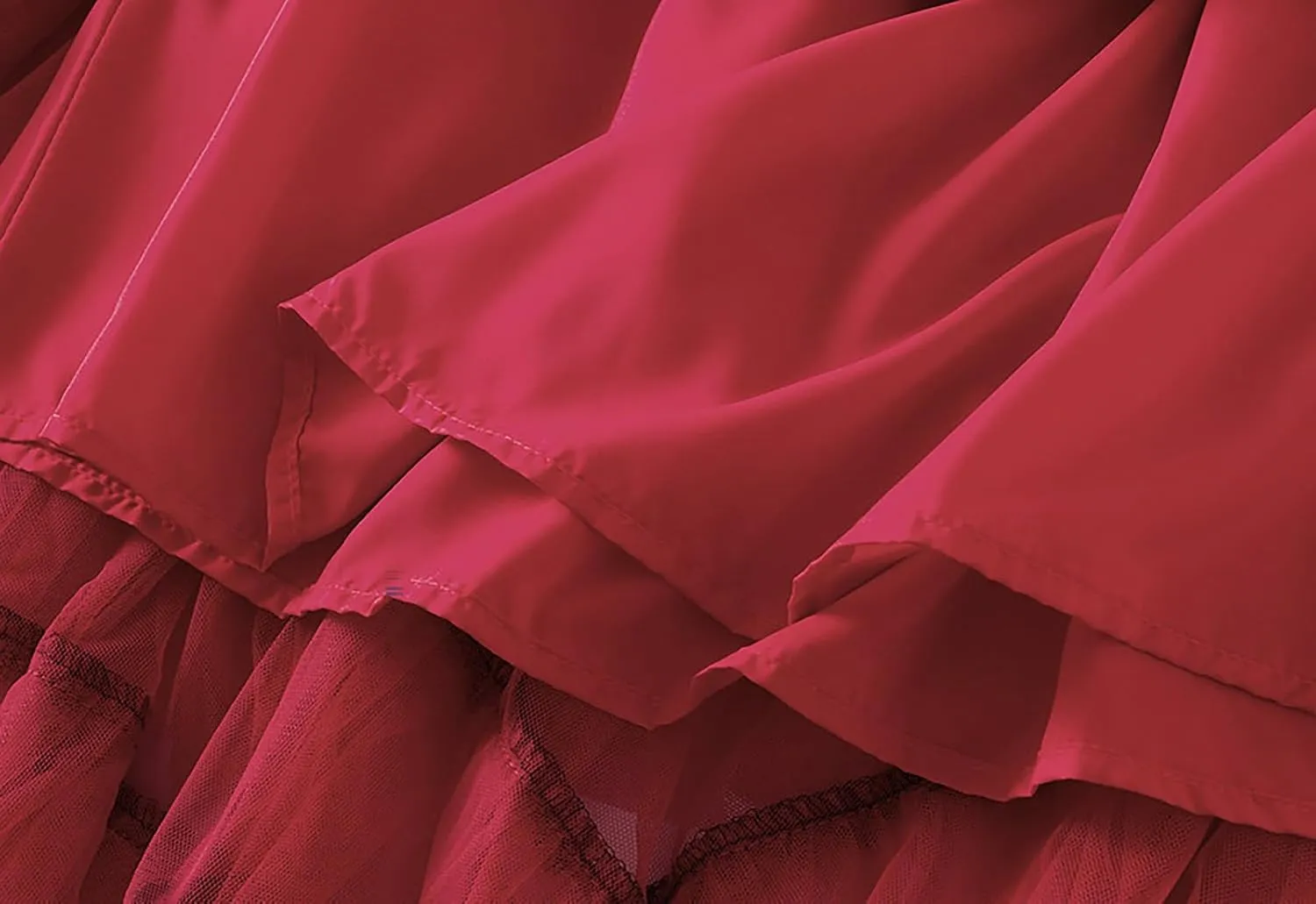 Women's Tiered Layered Tulle Dance Long Maxi Skirt Elastic Waist Tutu Puffy Ruffle Cake A Line Maxi Skirt