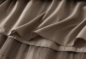 Women's Tulle Layered Mesh Maxi Skirt High Waist Irregular Ruffle Tiered Puffy Tutu Long Flowy Skirts
