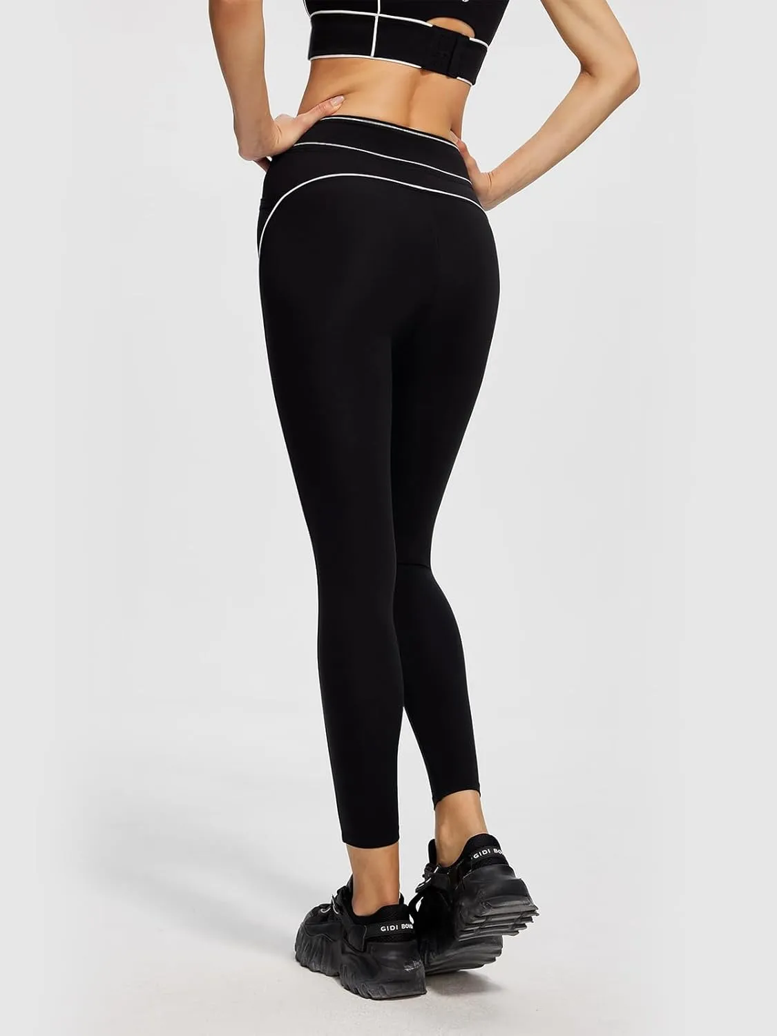 Workout Leggings for Women High Waist Tummy Control Yoga Leggings with Pockets Running Gym Yoga Pants