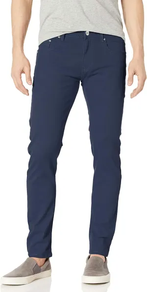 WT02 Men's Basic Color Twill Stretchable Skinny Pants