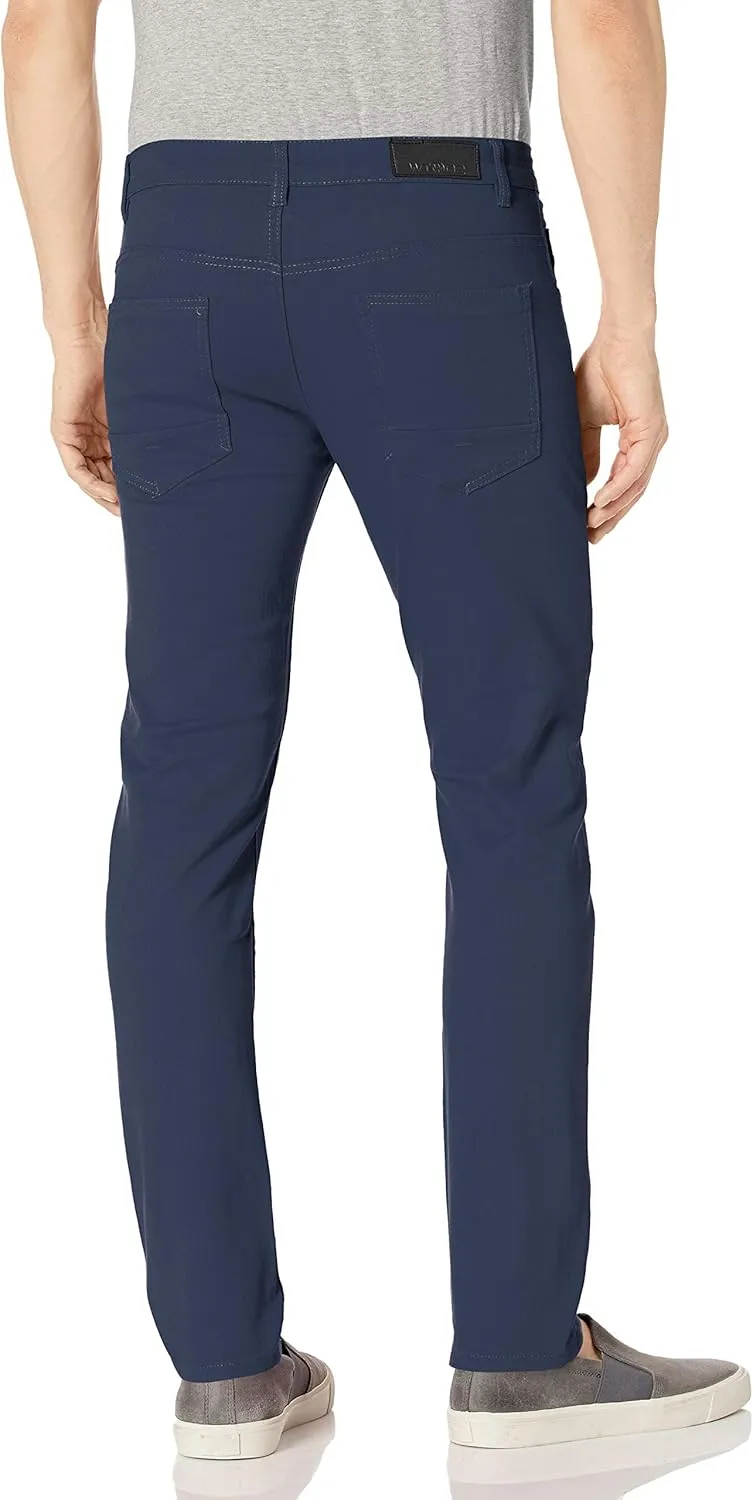 WT02 Men's Basic Color Twill Stretchable Skinny Pants