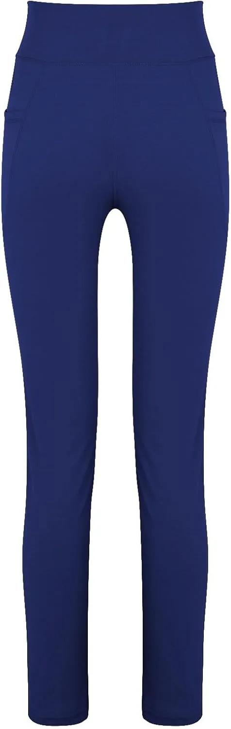 Yoga Pants Pants Women's Wide Casual Slim Leg Pants Loose Yoga Color Yoga Crossover Yoga Pants with Tummy Control
