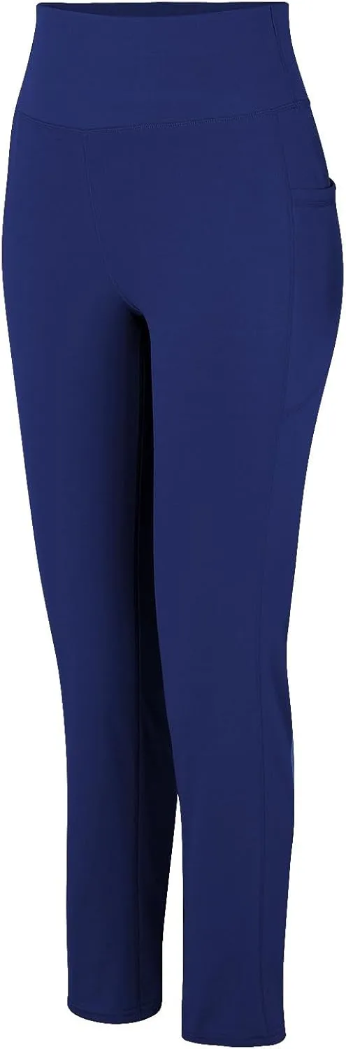 Yoga Pants Pants Women's Wide Casual Slim Leg Pants Loose Yoga Color Yoga Crossover Yoga Pants with Tummy Control